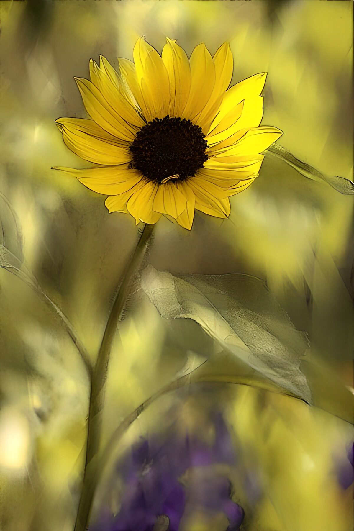 Painted flower