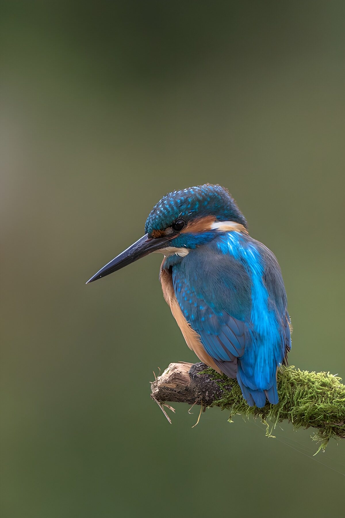 OCUK43787: Vibrant Kingfisher Perched on a Branch