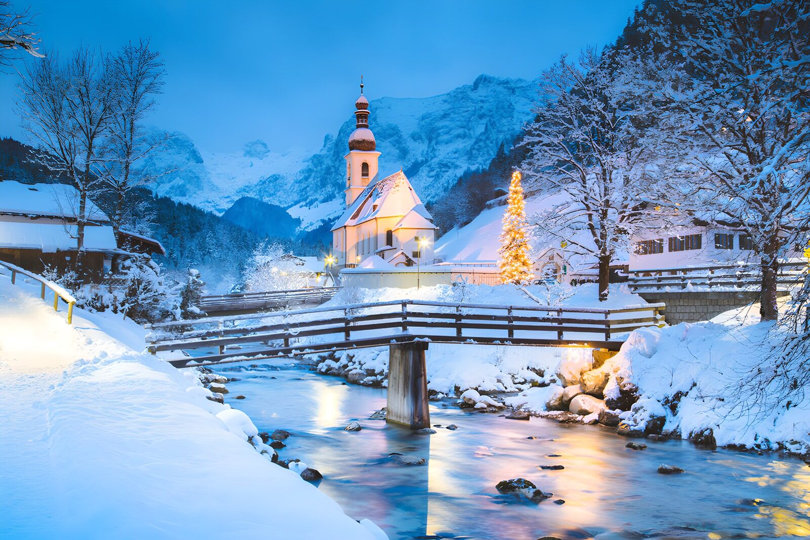 OCUK41836: Winter Serenity in Alpine Village