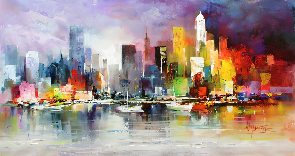 OCUK89501: Vibrant City Reflections