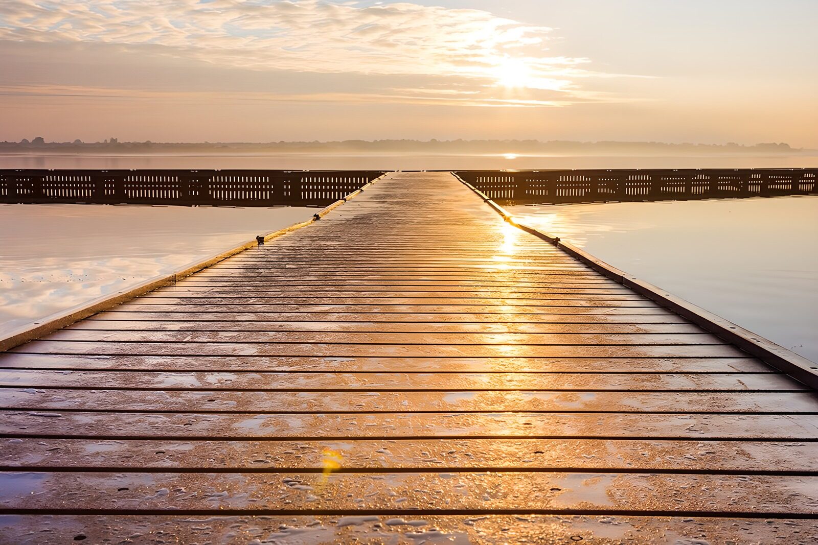 OCUK38708: Serene Sunrise on the Boardwalk