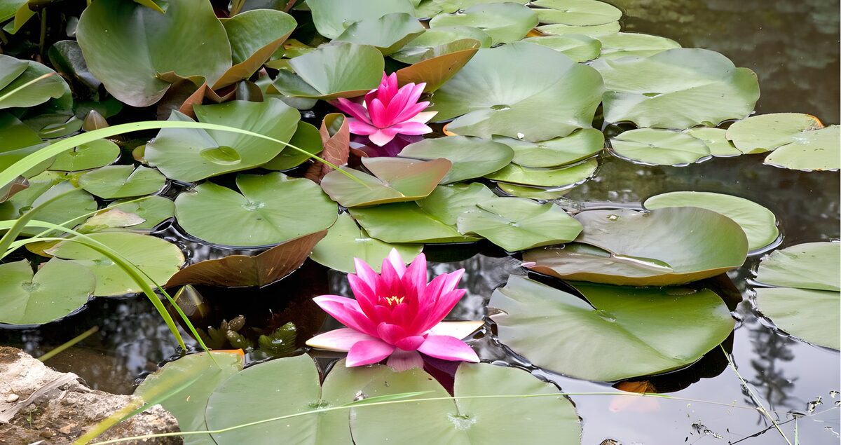 Serene Water Lilies in Bloom