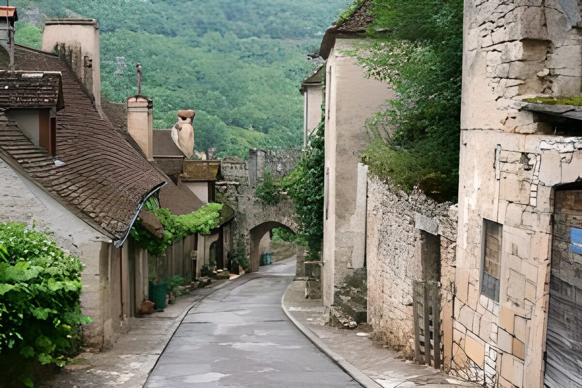 OCUK89893: Old medieval French street 1