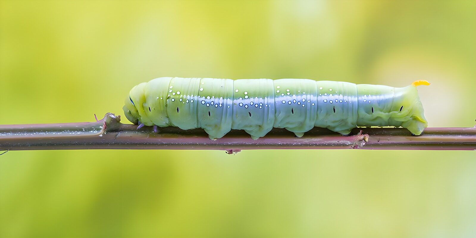 OCUK87416: Green Caterpillar on a Branch
