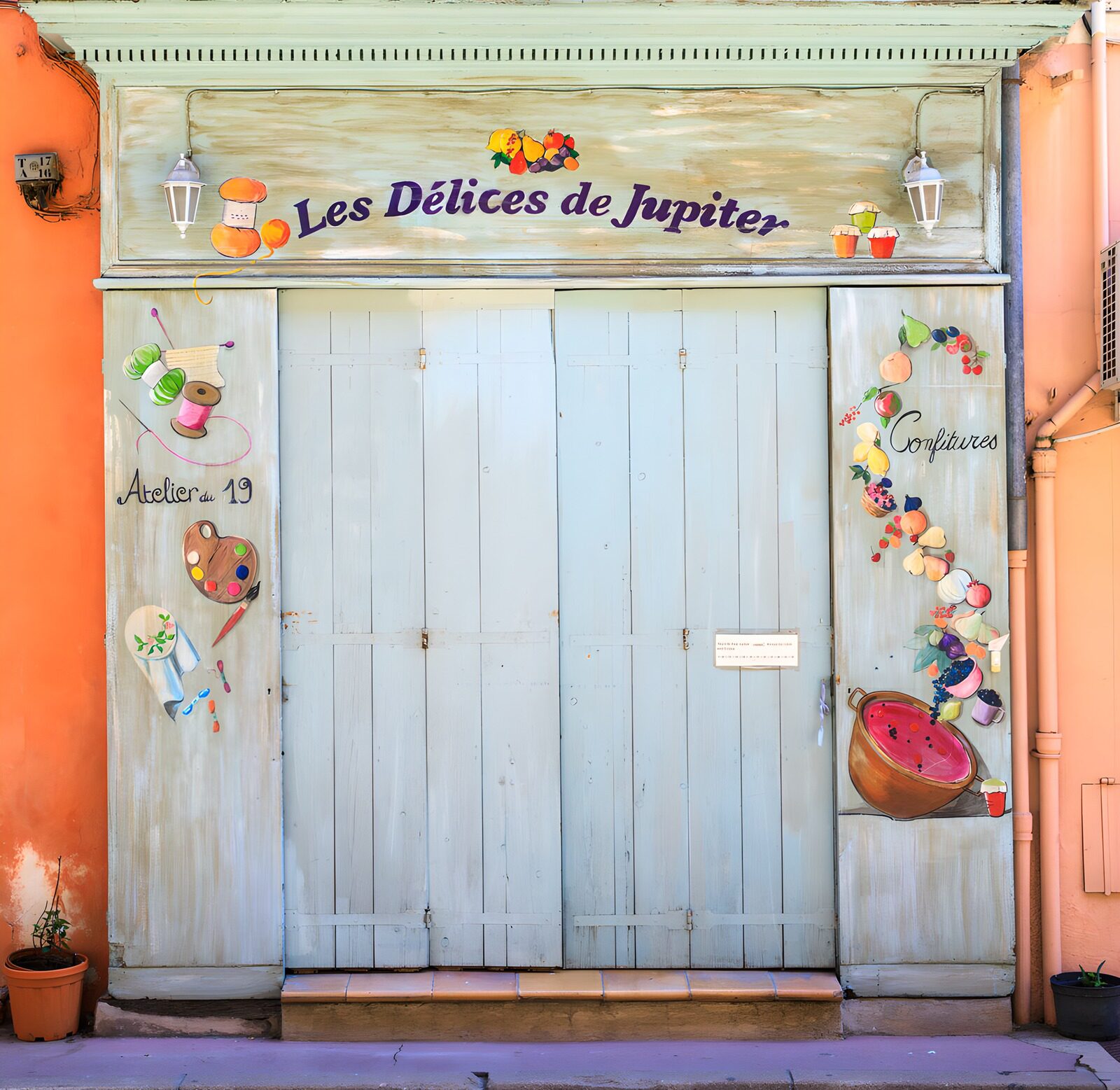OCUK70657: Charming Shopfront of Les Délices de Jupiter
