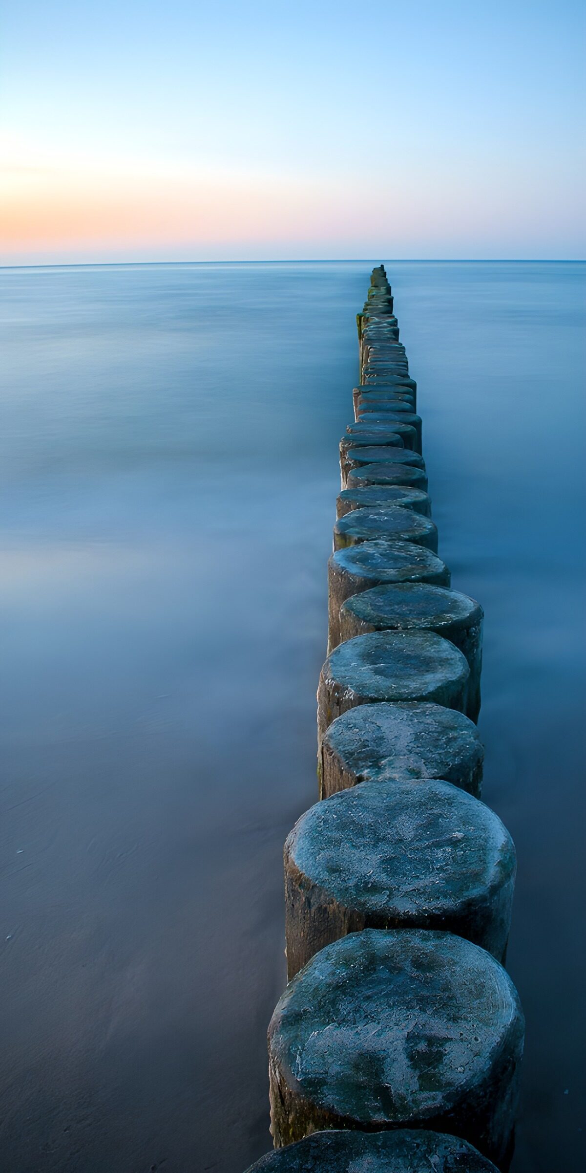 OCUK89545: Coastal Groynes at Dusk