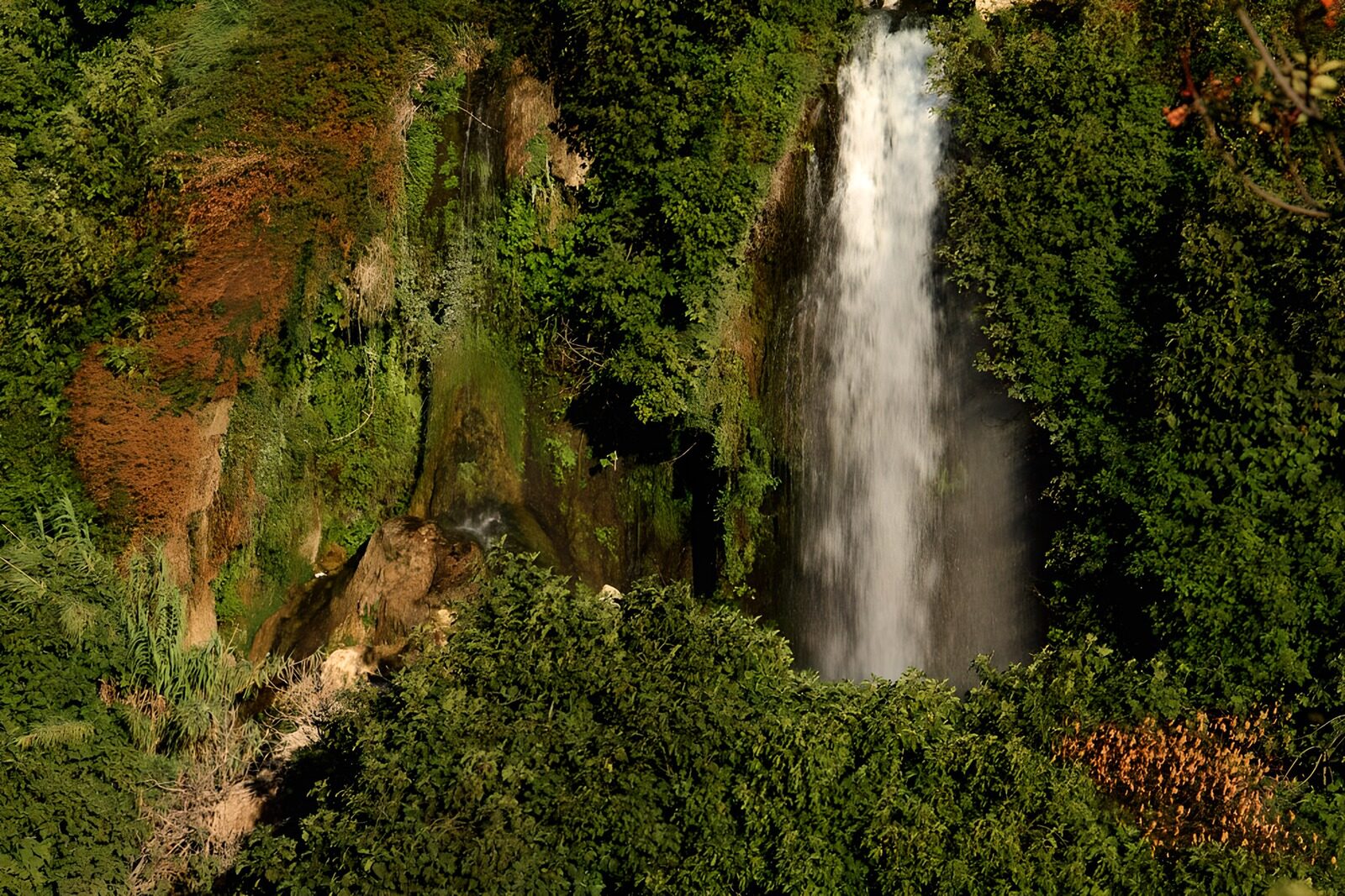 OCUK84787: Serene Waterfall Amidst Lush Greenery