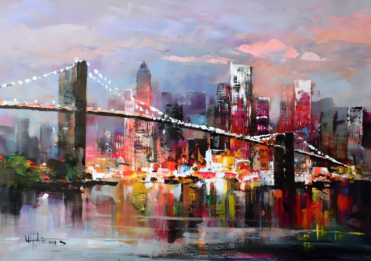 OCUK58082: Vibrant City Lights at Dusk