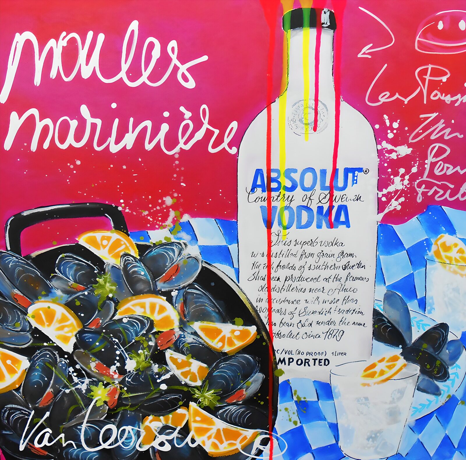 OCUK27997: Vibrant Mussels and Vodka Artwork