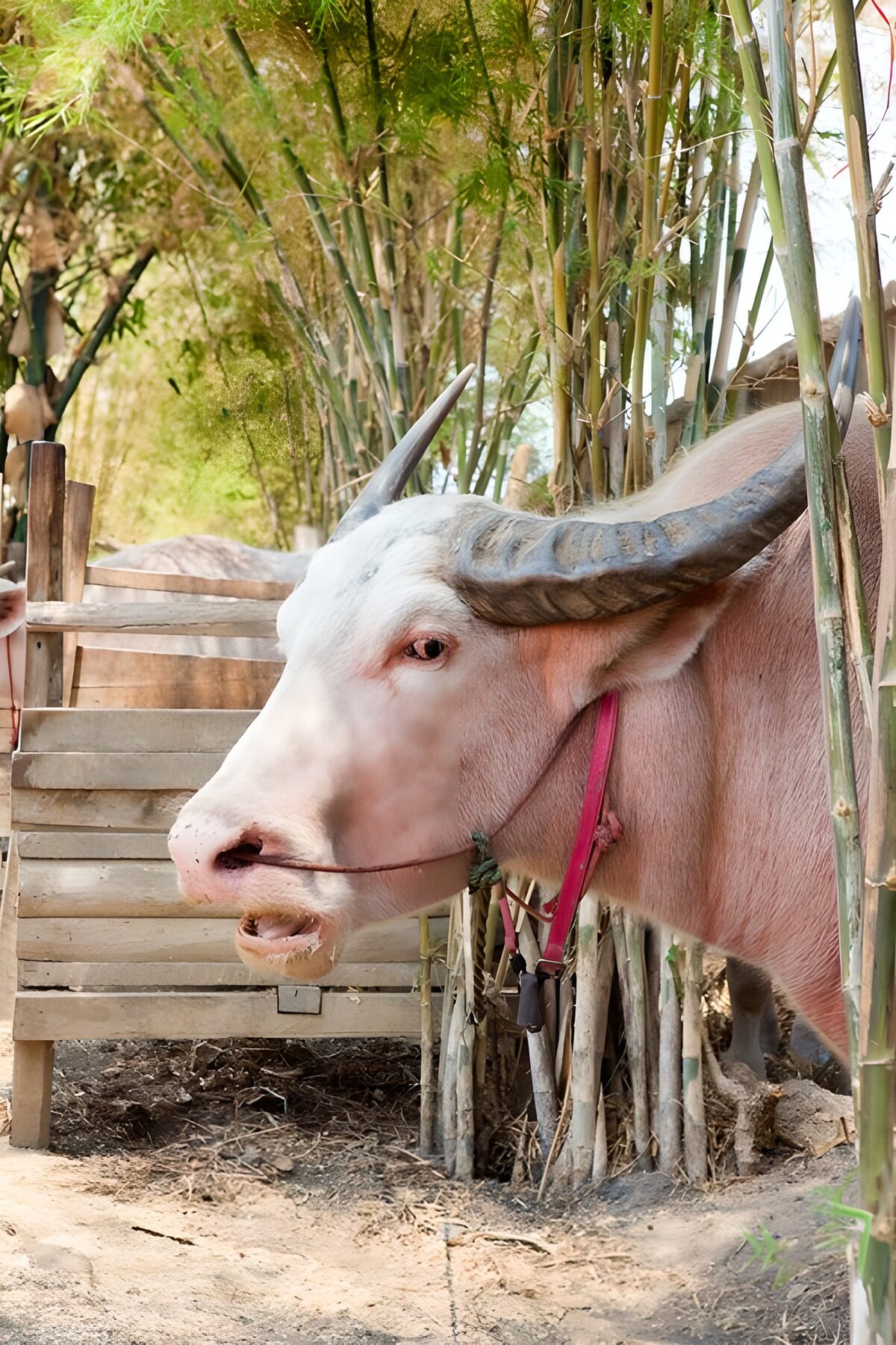 OCUK96300: Buffalo in a Bamboo Grove