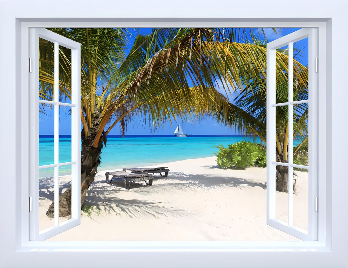 OCUK96666: Tropical Escape Through a Window