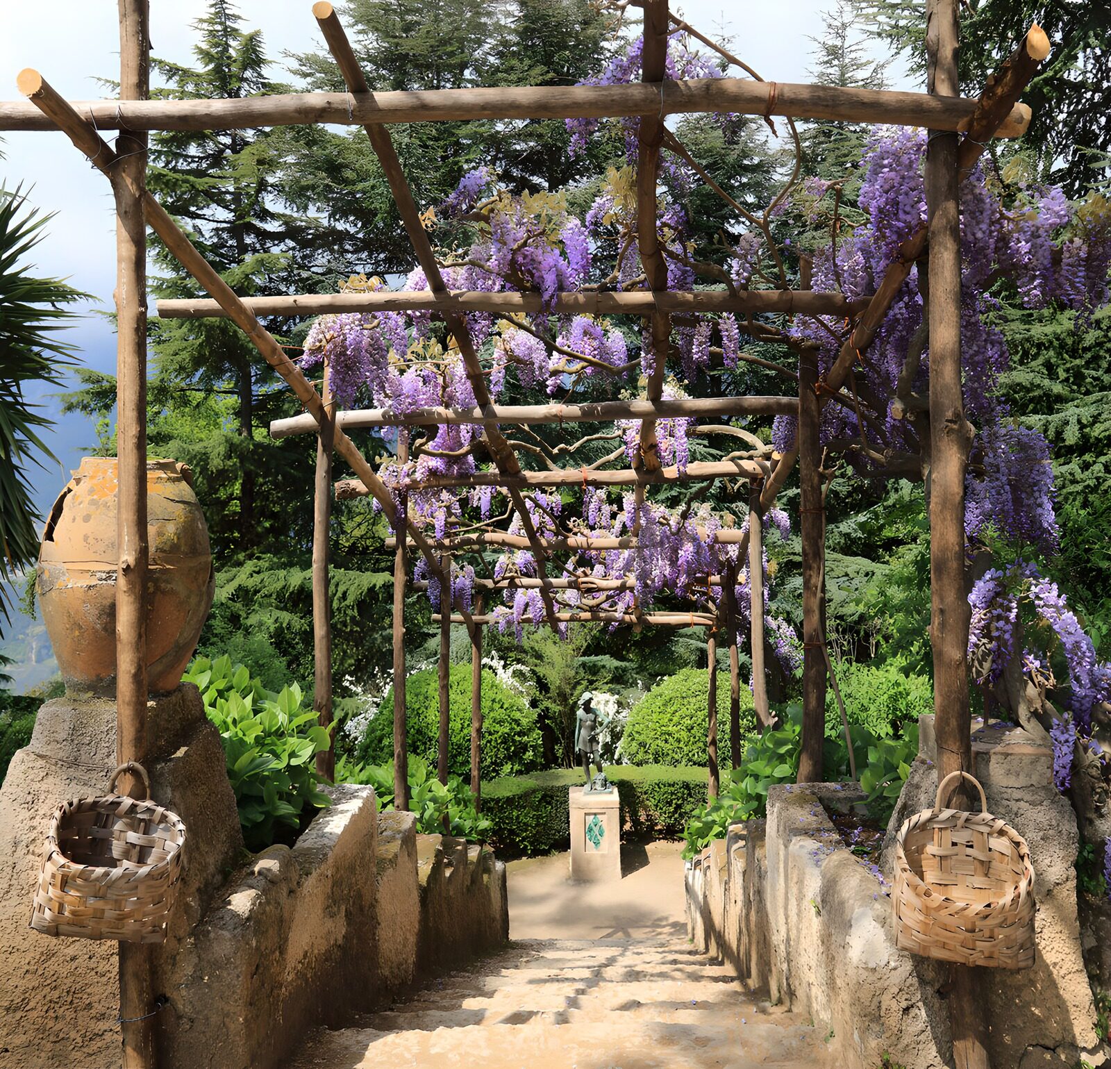 OCUK19974: Wisteria-Covered Garden Pathway