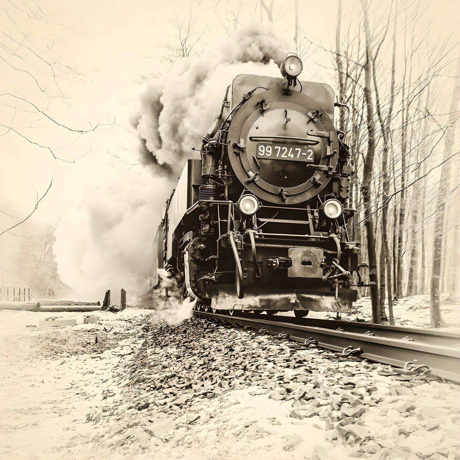 OCUK62176: Vintage Steam Train in Motion