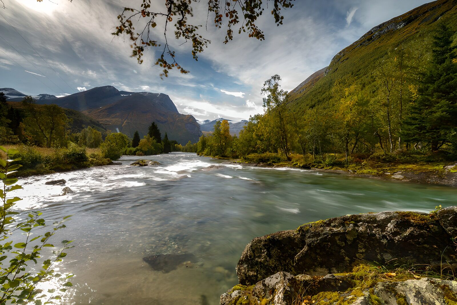 OCUK44793: Tranquil River in a Mountain Landscape