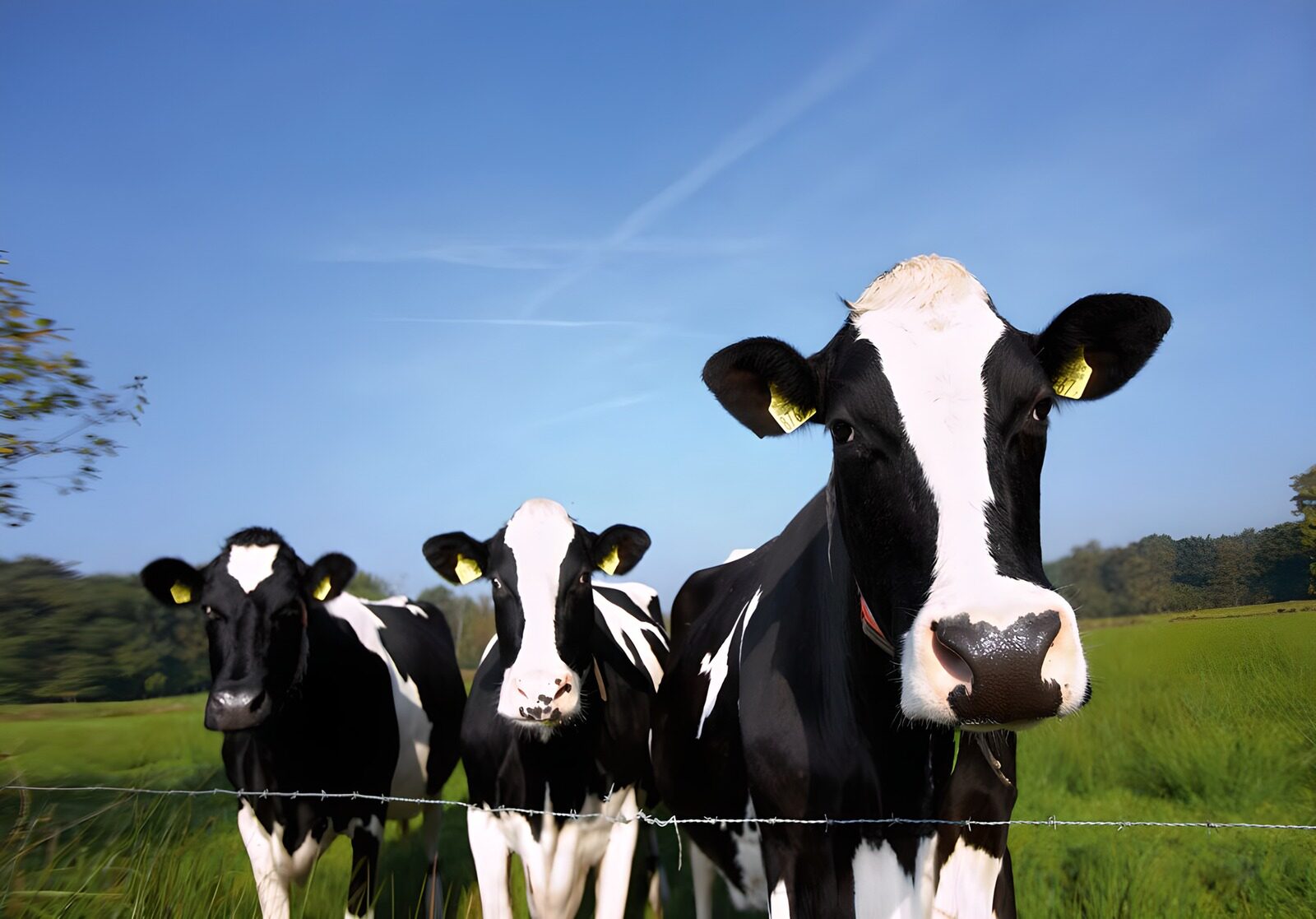 OCUK59049: Cows in field next to barb wire