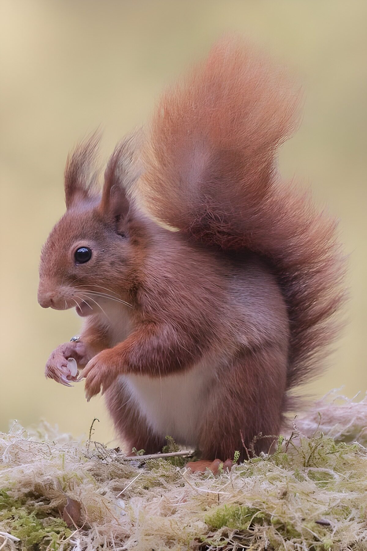 OCUK68376: Playful Red Squirrel in Nature