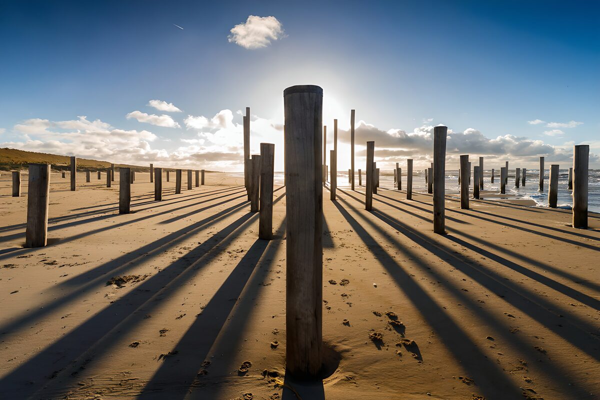 OCUK81623: Seaside Pillars at Sunset