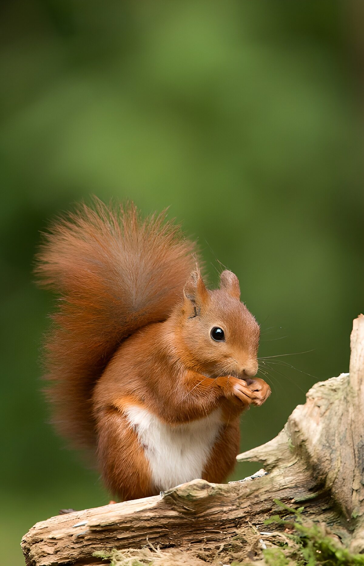 OCUK17632: Cute Squirrel Enjoying a Snack