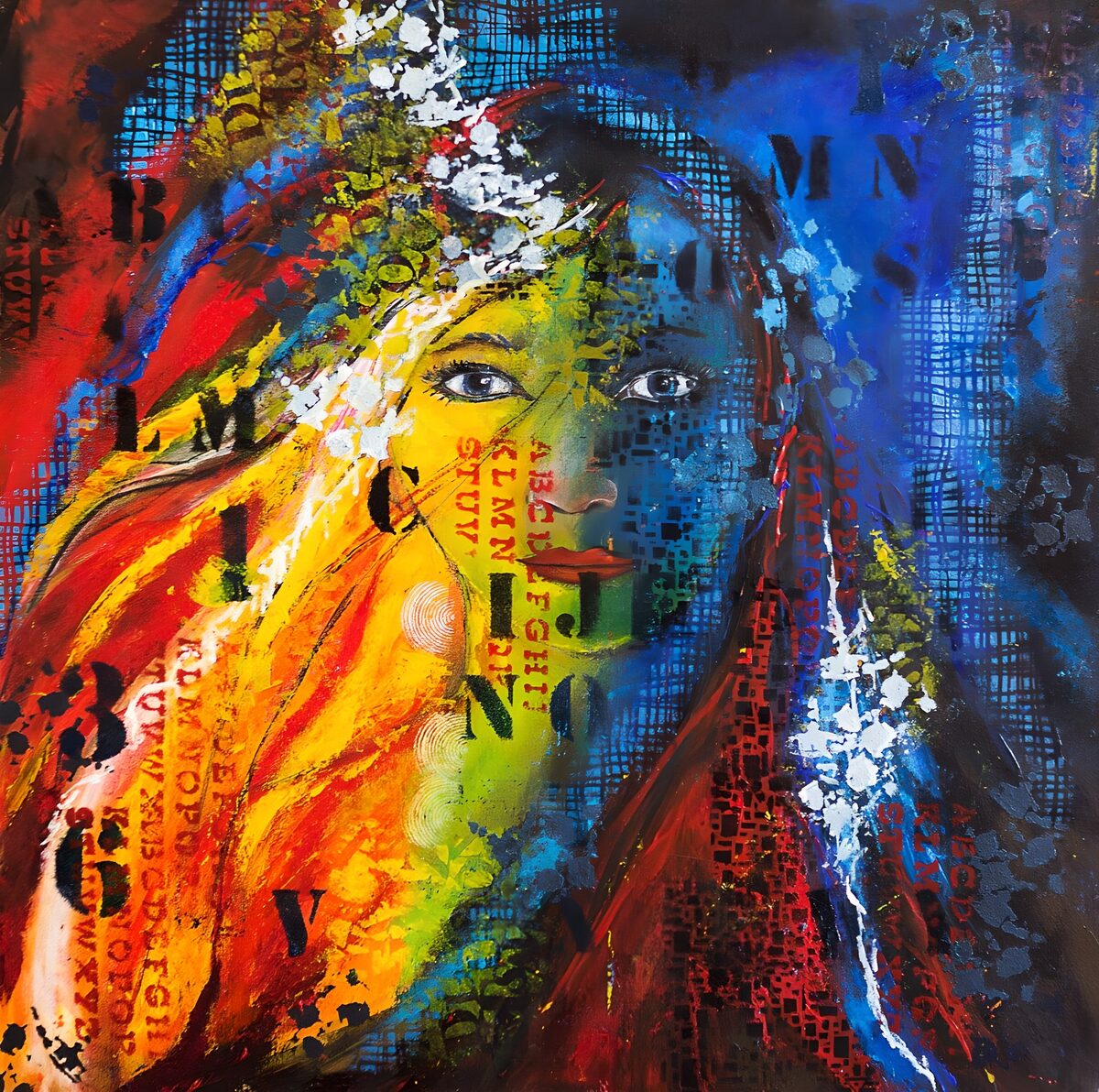 OCUK12939: Colorful Portrait of Expression