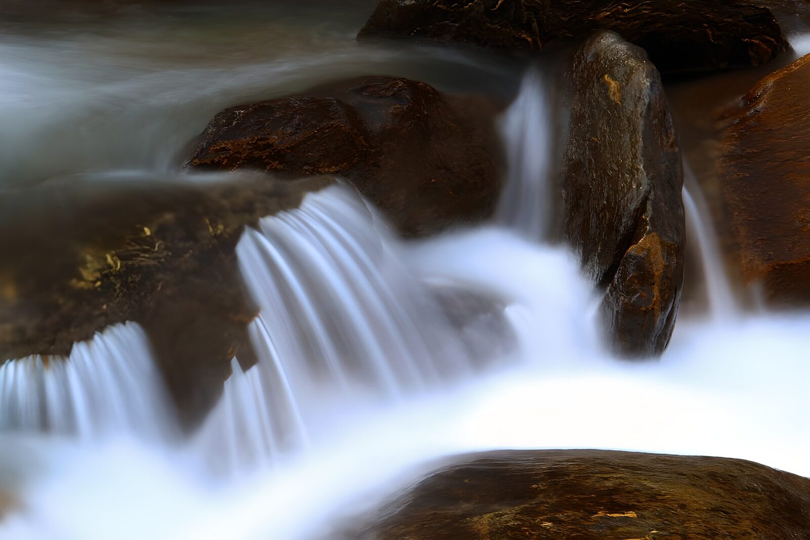 OCUK66882: Tranquil Stream Flowing Over Rocks