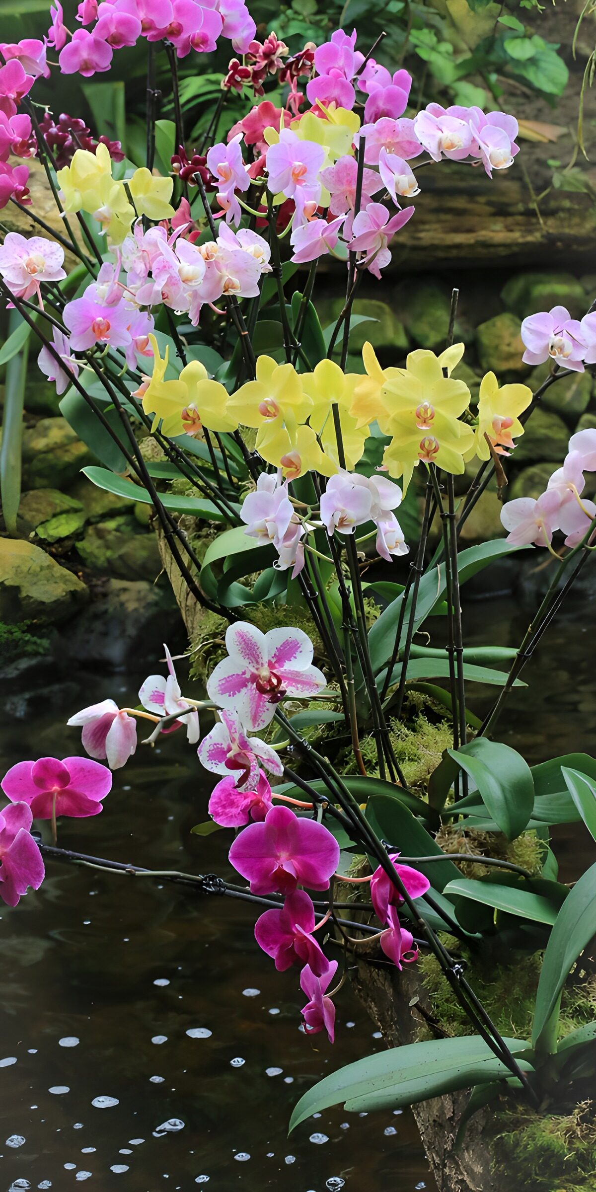 OCUK94155: Vibrant Orchid Reflection