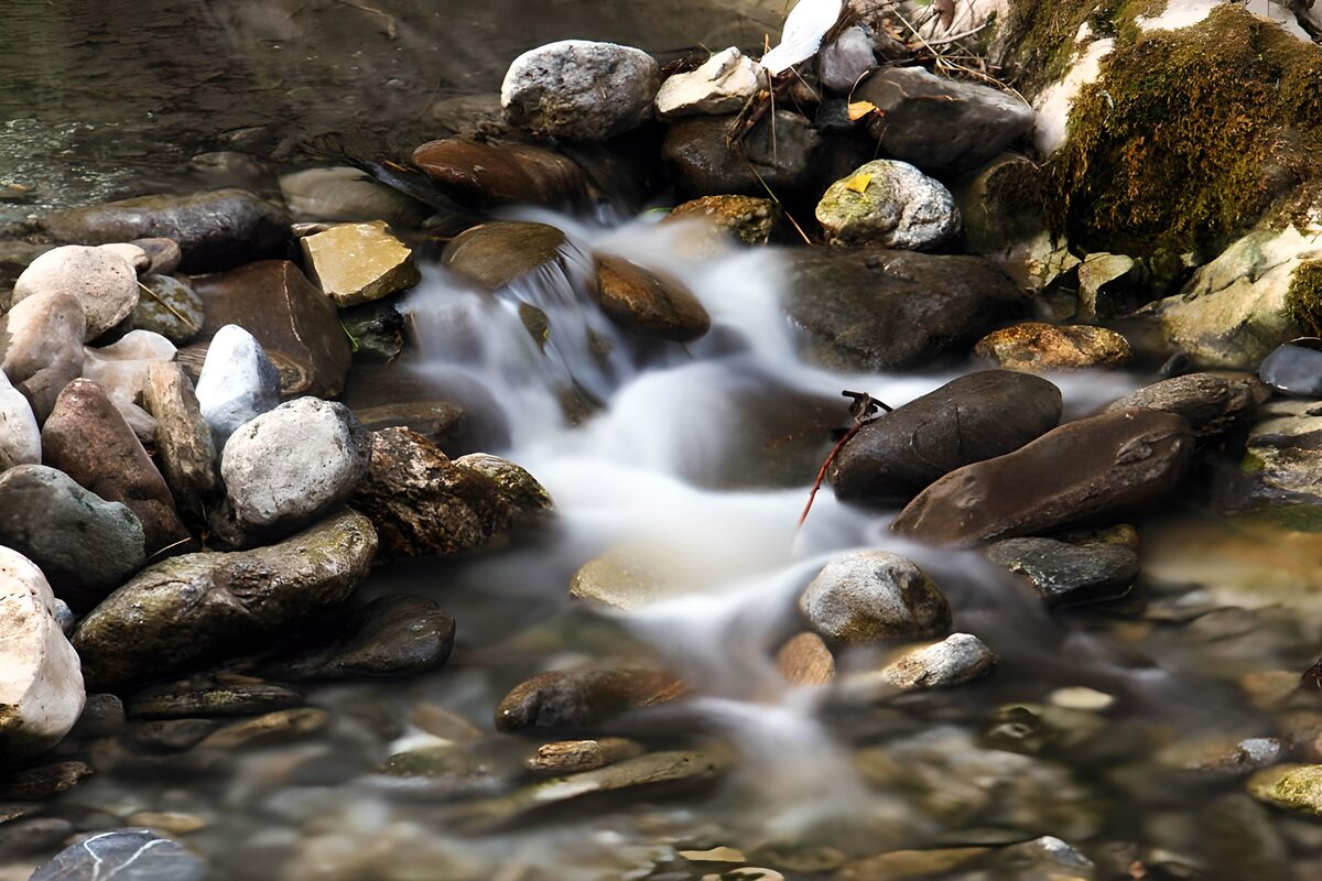 OCUK17564: Tranquil Stream Over Rocks