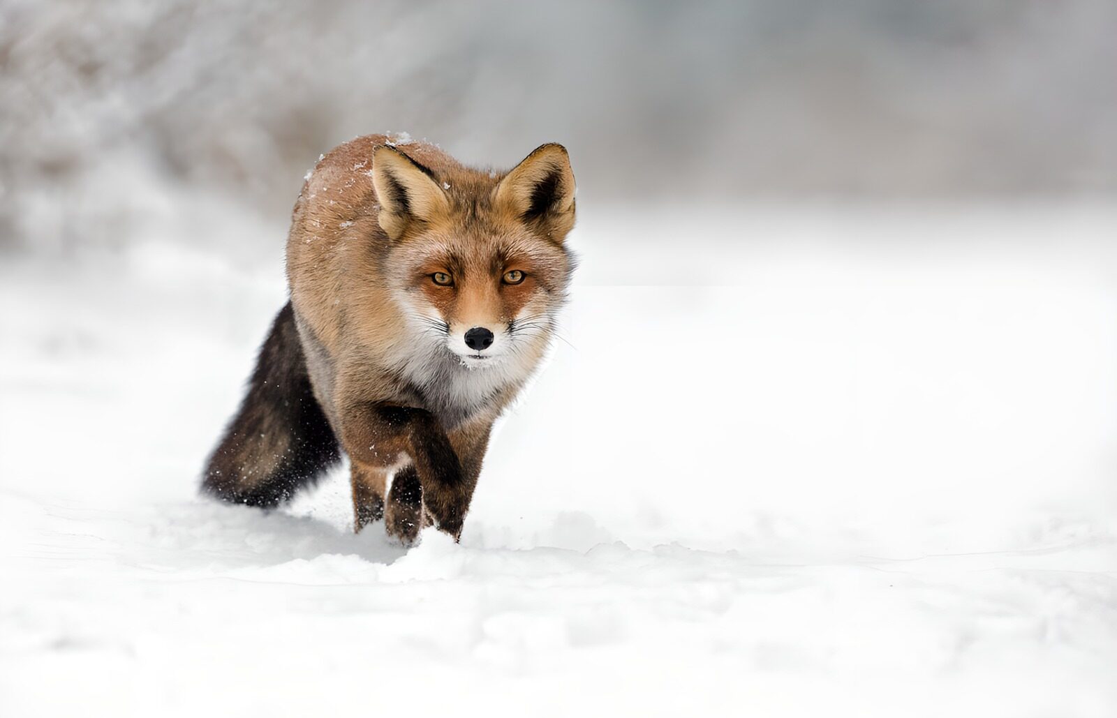 OCUK96133: Snowy Fox in Winter Wonderland
