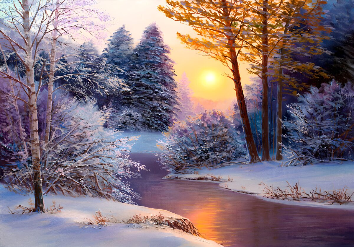 OCUK75694: Serene Winter Sunset