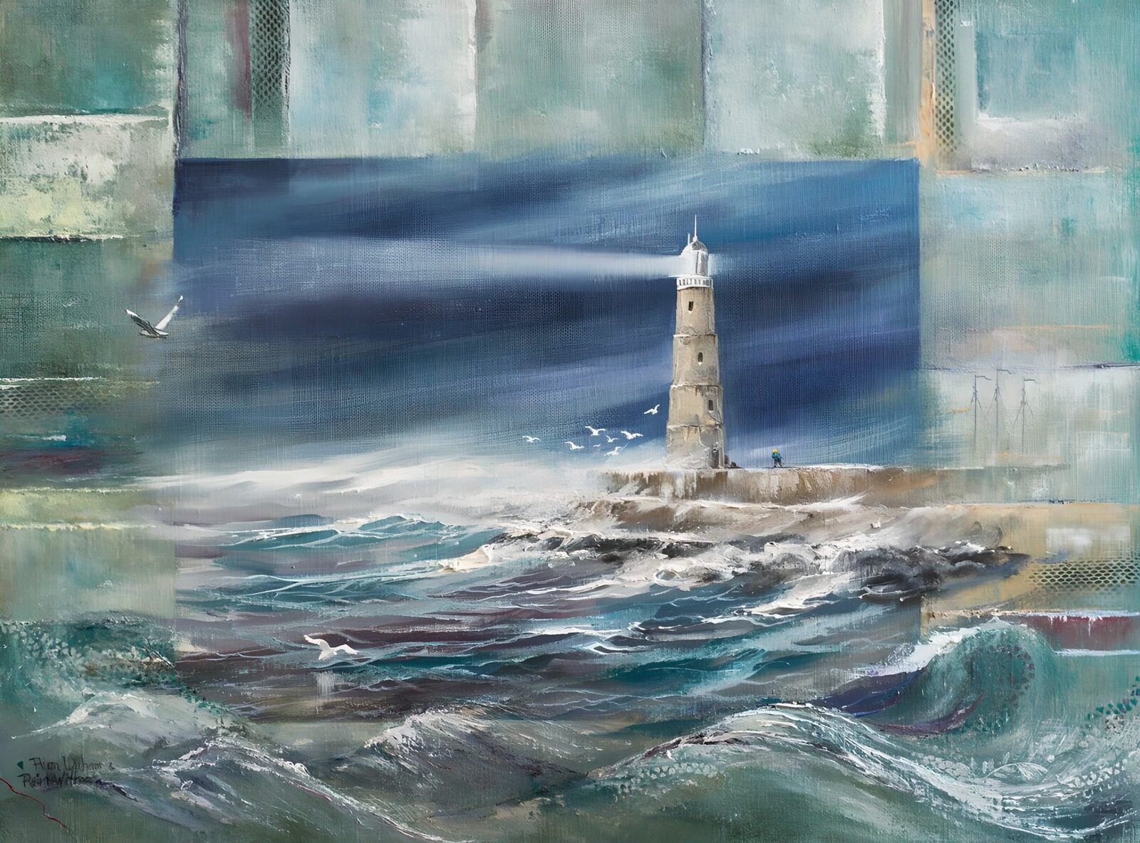 OCUK24681: "Lighthouse by the Stormy Sea"