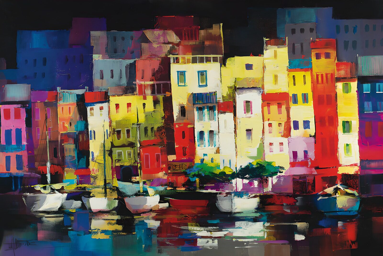 OCUK27477: Vibrant Waterfront Cityscape