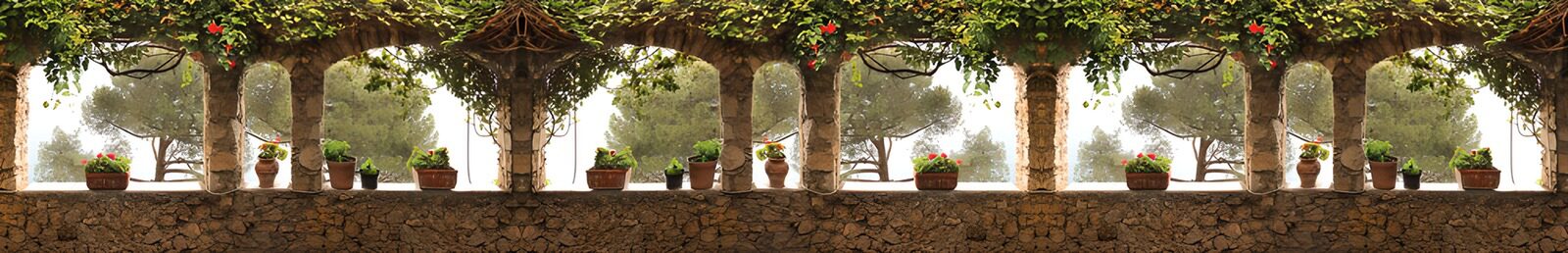 OCUK24177: Tranquil Garden Archway View