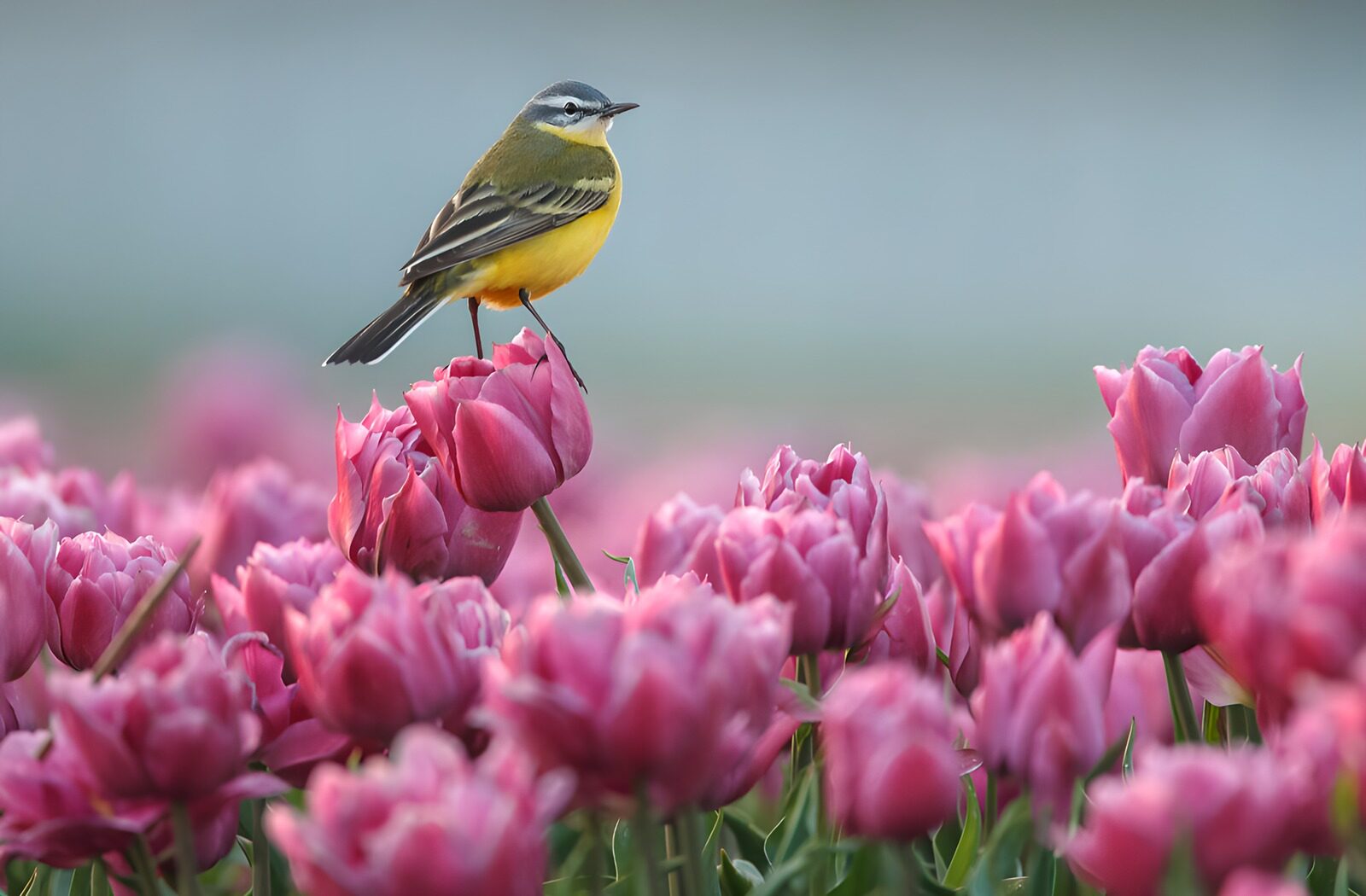 OCUK83212: A Bird Among Tulips