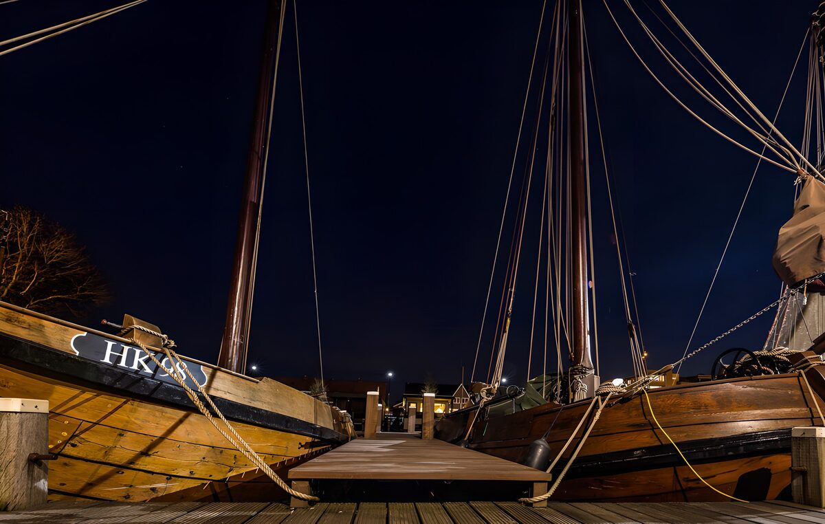 OCUK55914: Nighttime Docked Vessels