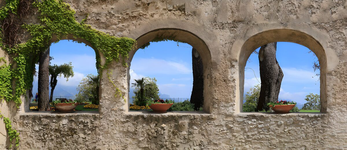 OCUK61587: Verdant Arches Overlooking a Serene Landscape