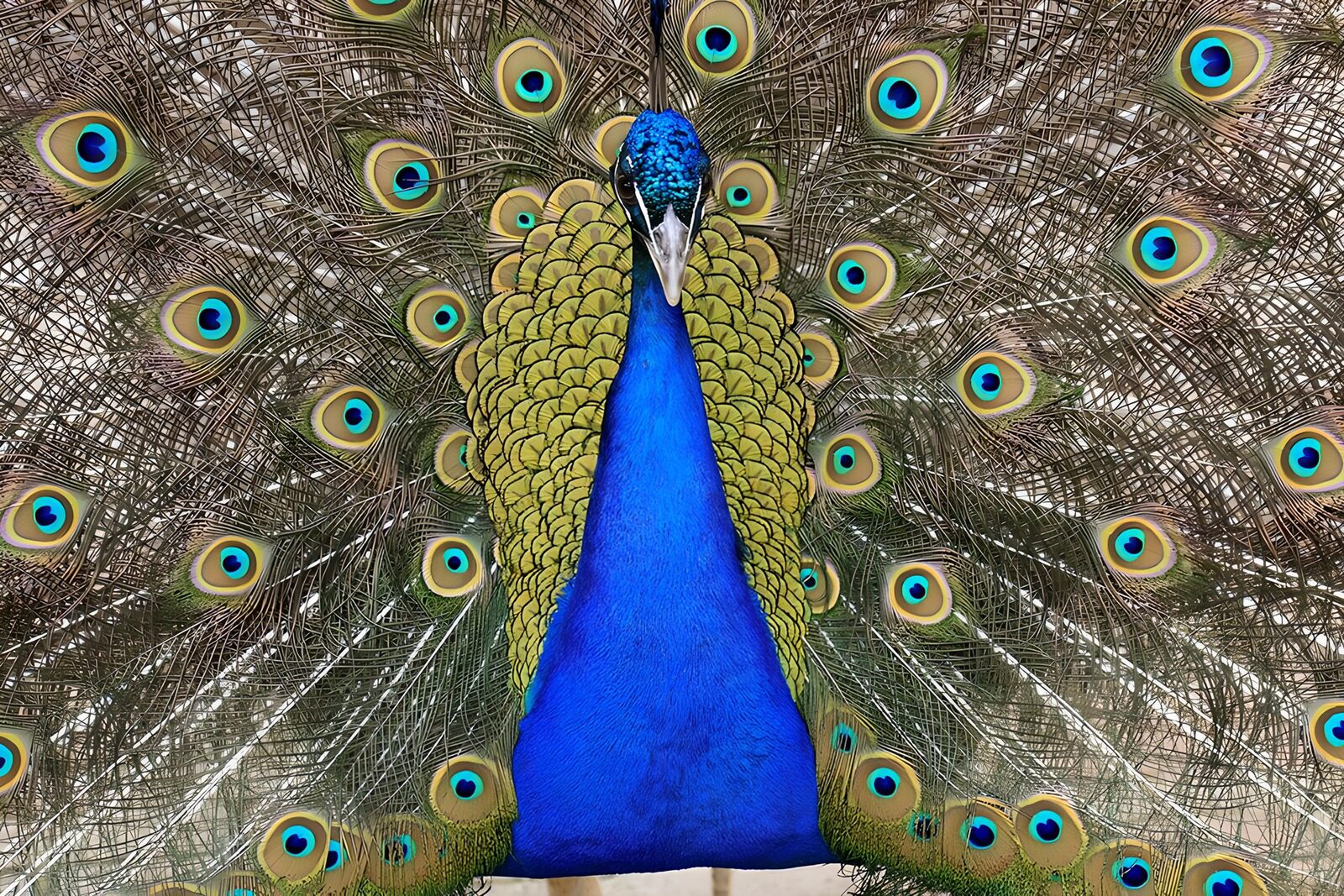 OCUK55074: Proud peacock