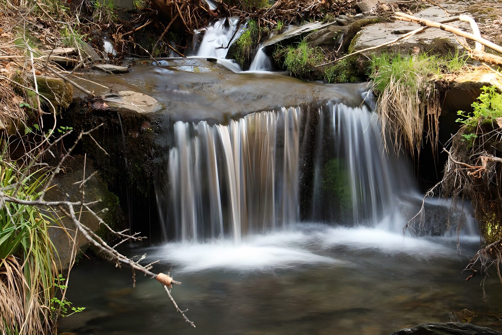 OCUK82655: Serene Cascading Stream in Nature