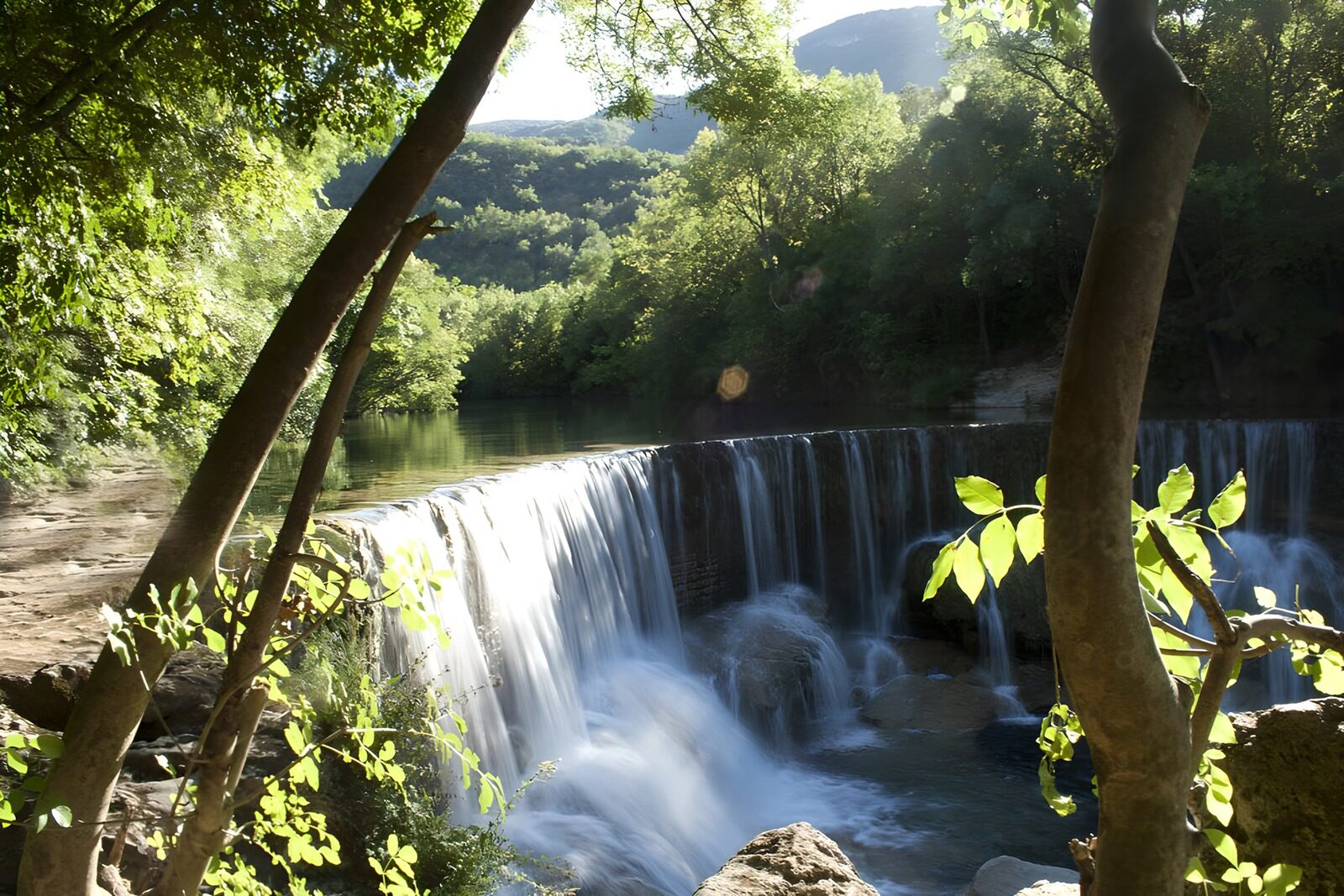OCUK48875: Tranquil Waterfall in Nature