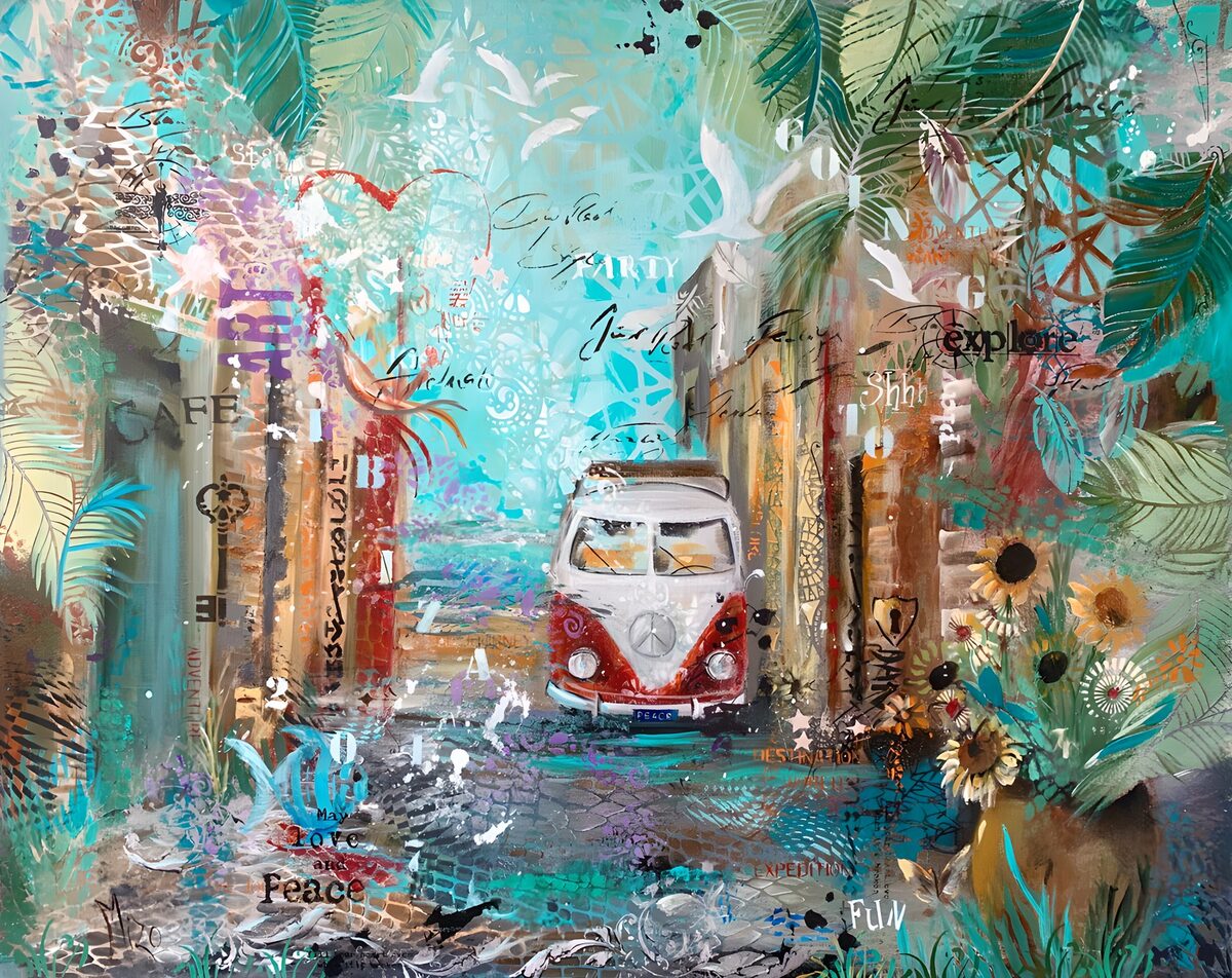 OCUK12942: Vibrant Journey Through a Colorful Alley