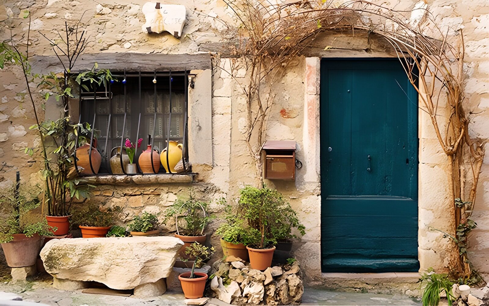 OCUK35203: Quaint Cottage with Green Door