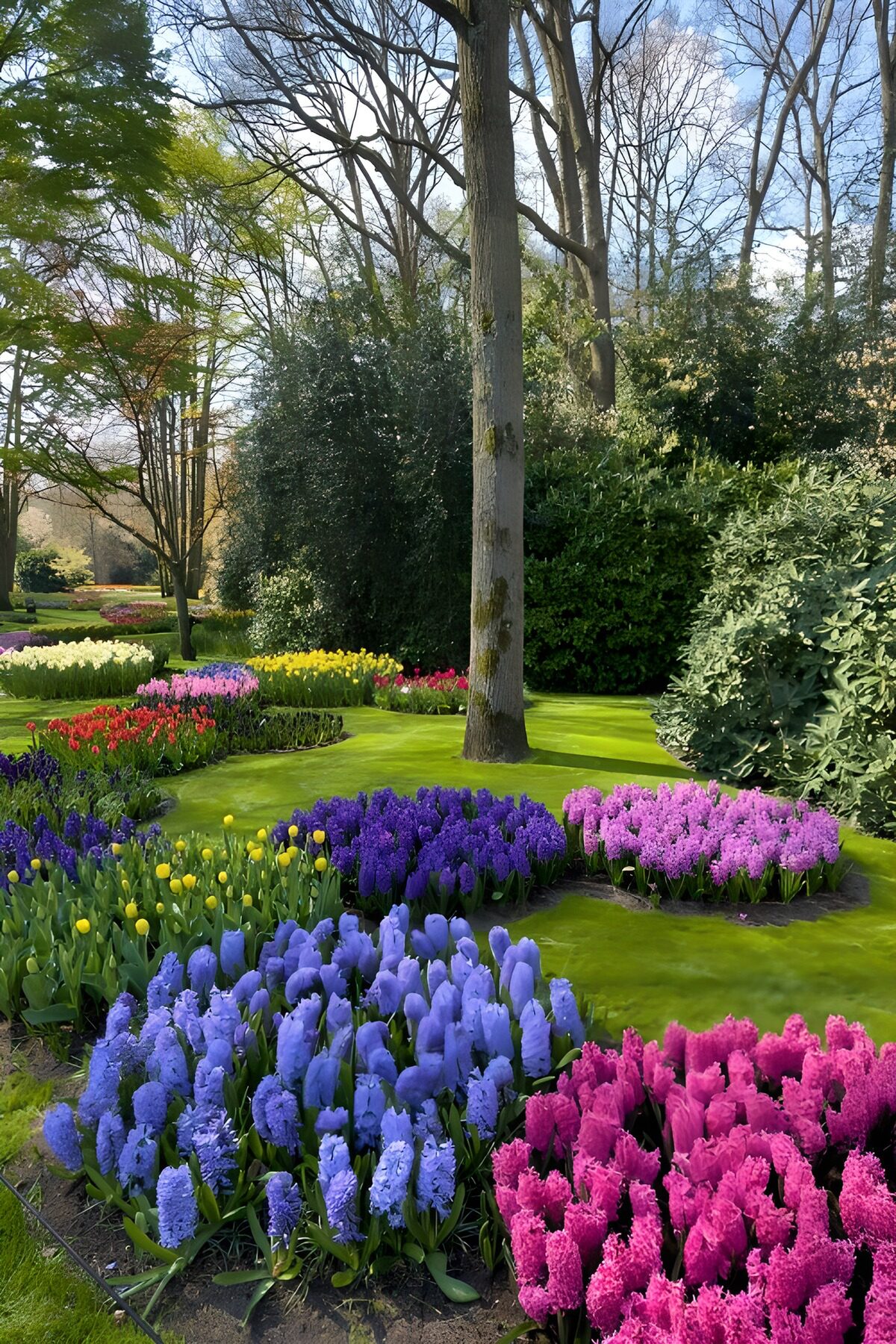 OCUK83581: Vibrant Spring Flower Garden