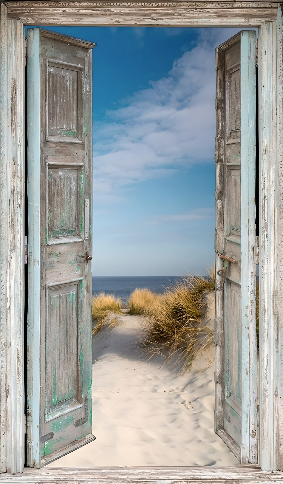 OCUK84664: Ocean View Through an Open Door