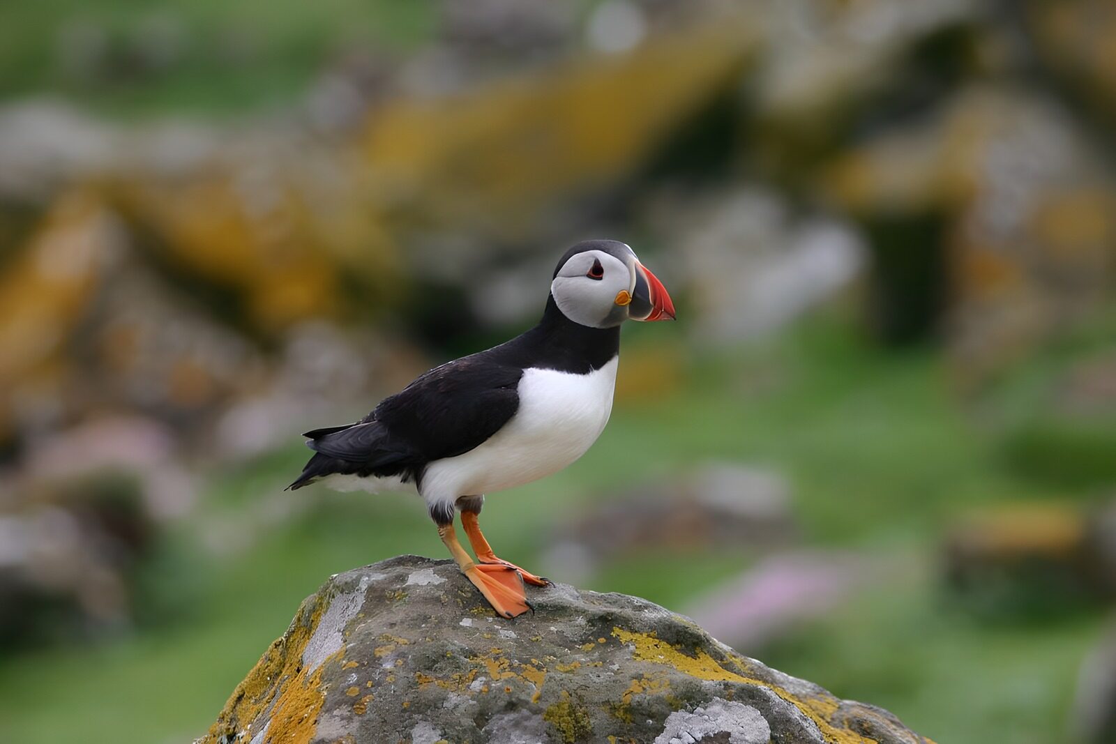 OCUK49589: Puffin on rock