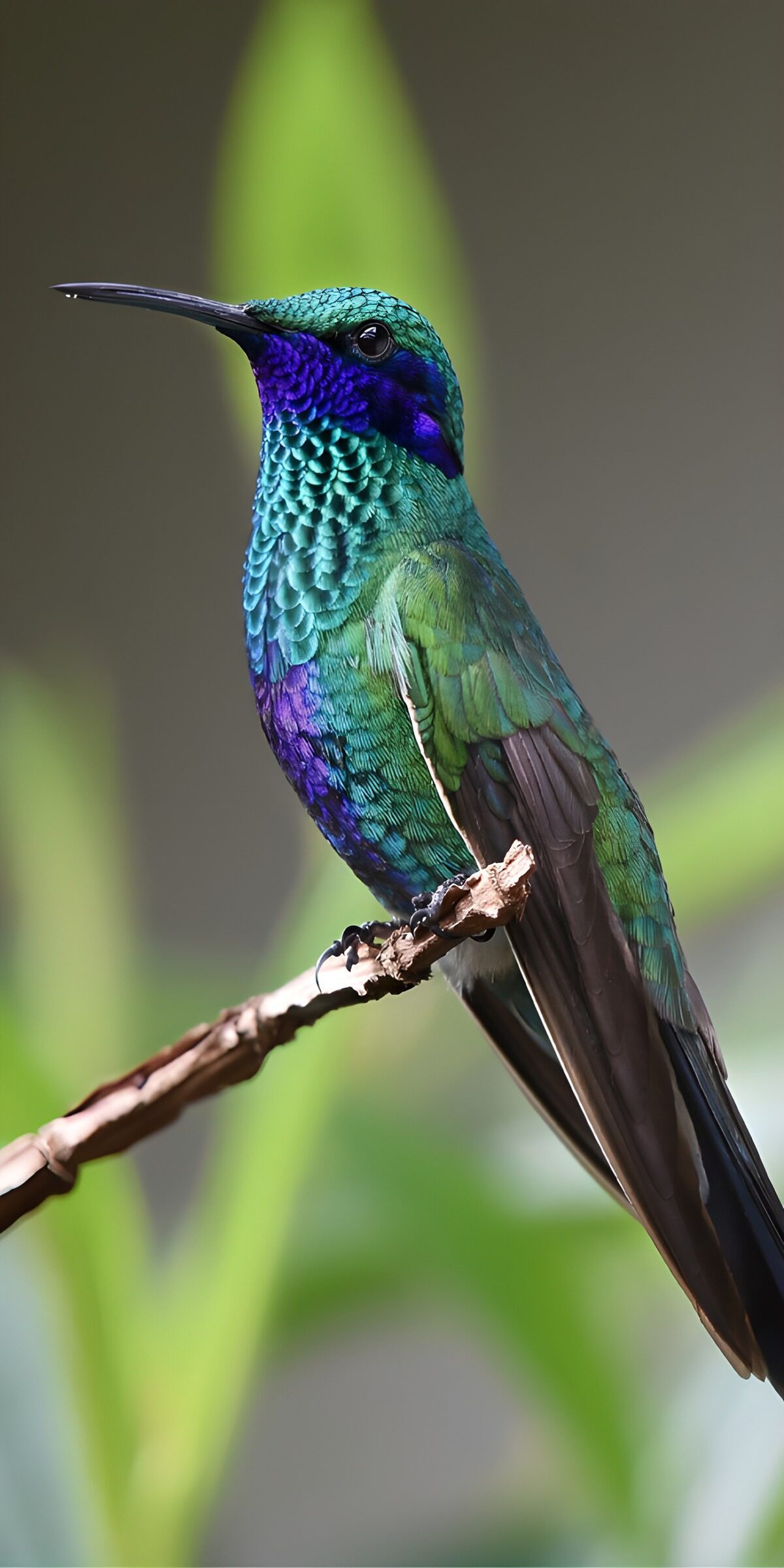 OCUK62444: Vibrant Hummingbird Perched in Nature
