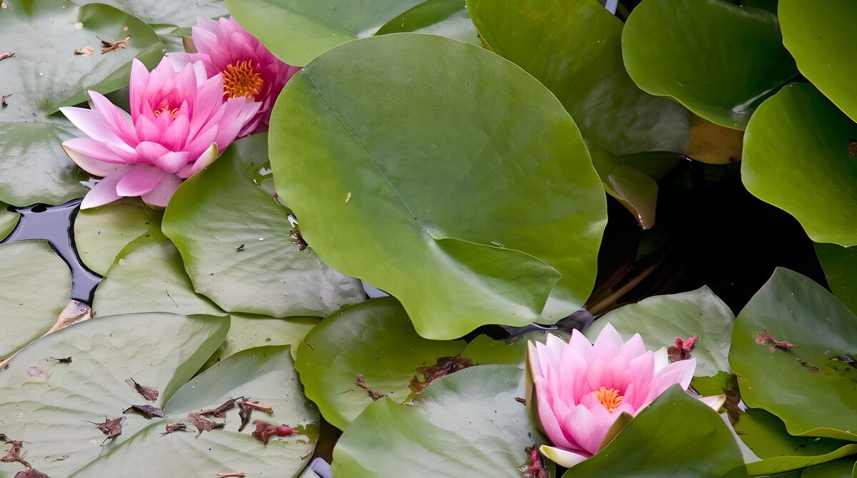 Serene Water Lilies in Bloom