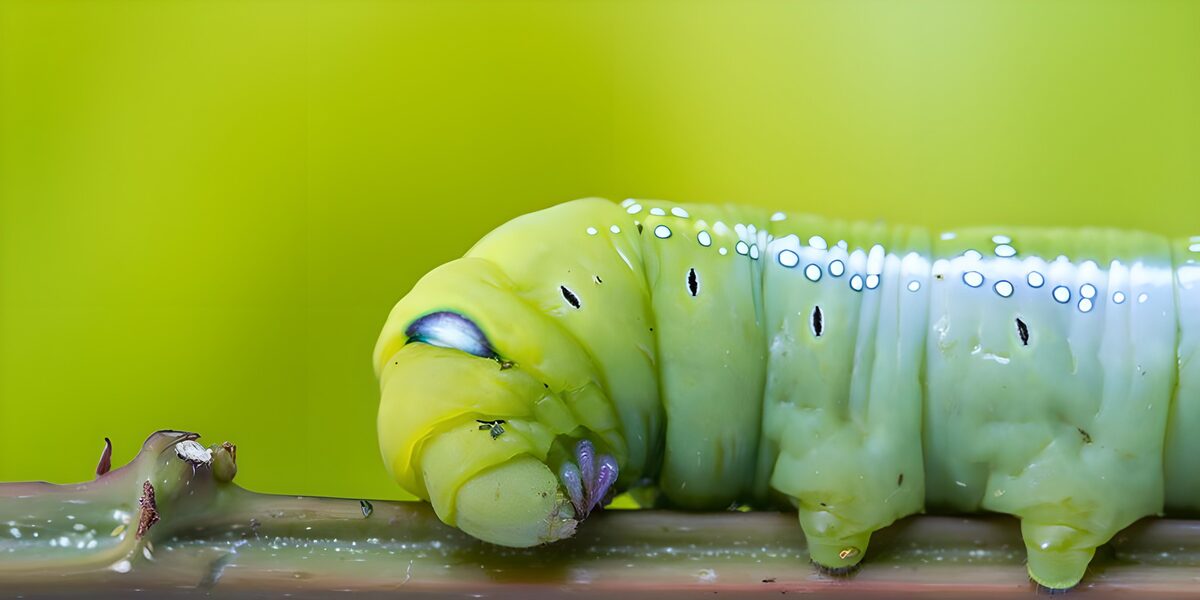 Green Caterpillar on a Branch