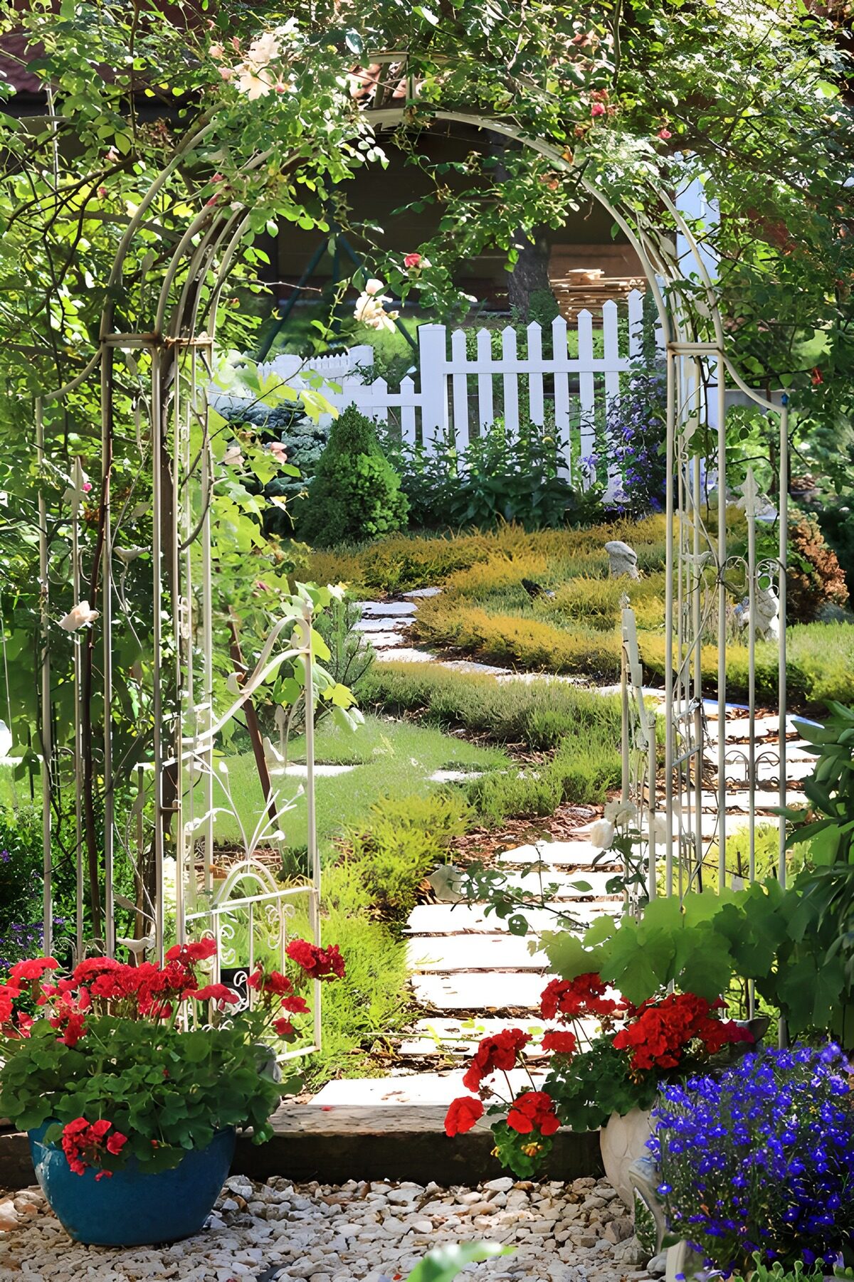 OCUK93291: Garden Pathway Through an Archway