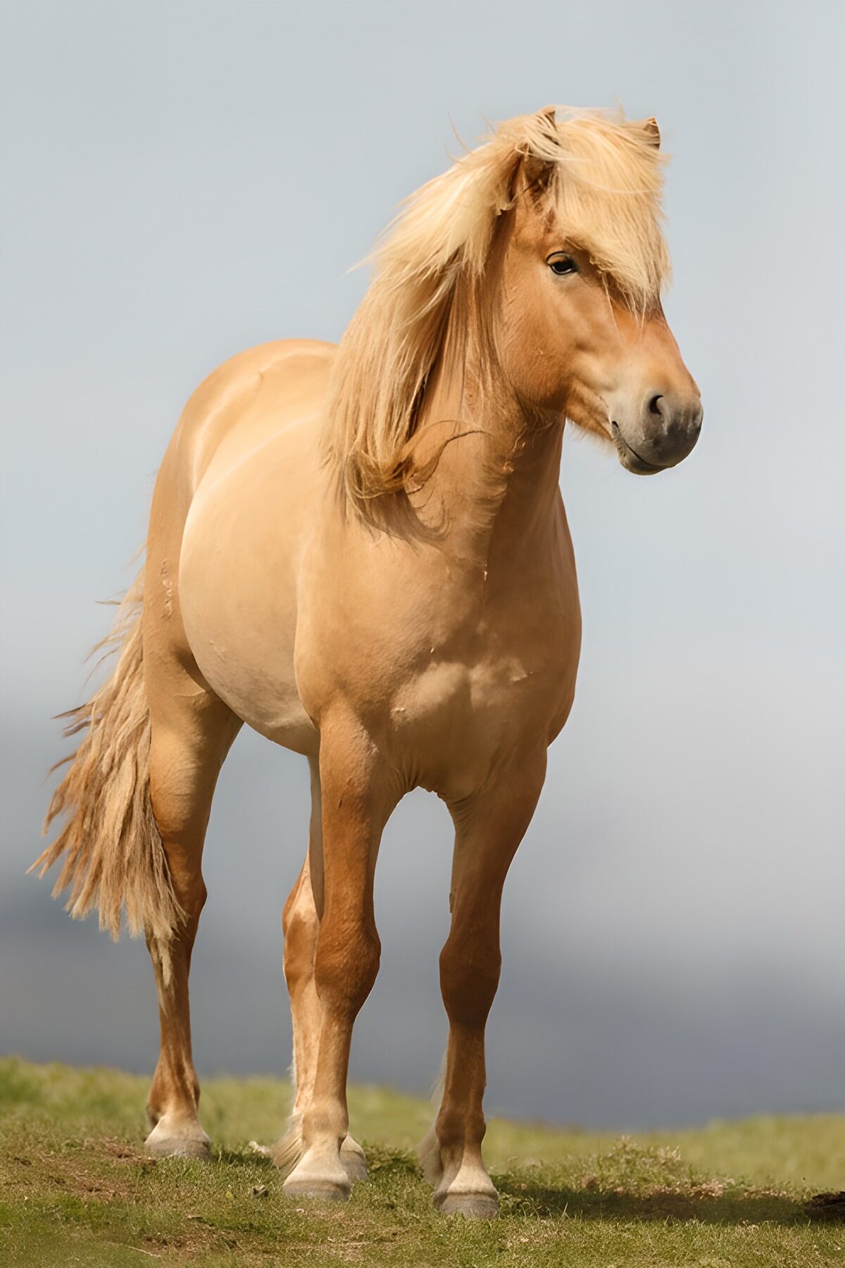 OCUK97049: Majestic Golden Horse in Nature