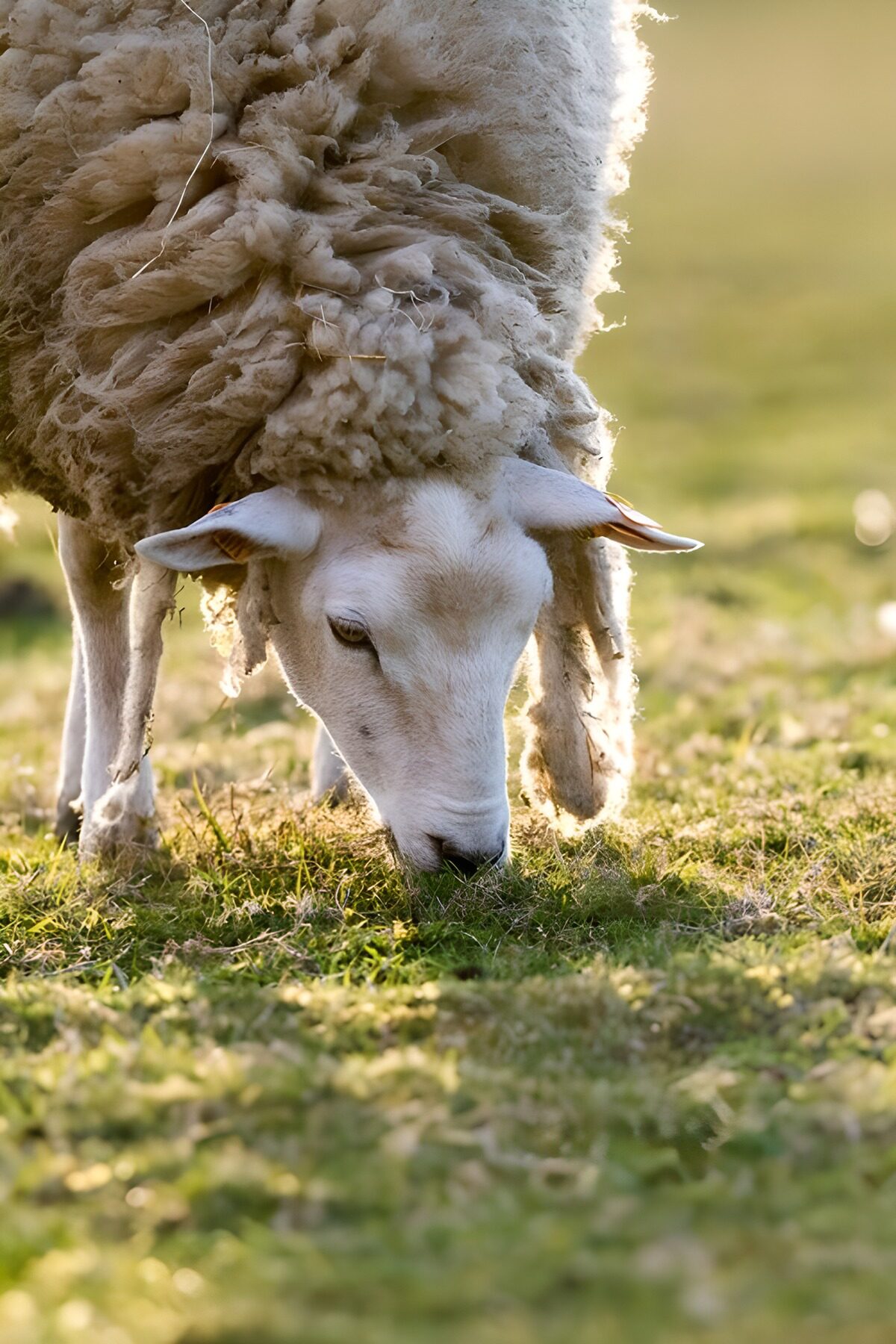 OCUK31574: Grazing Sheep in Golden Light