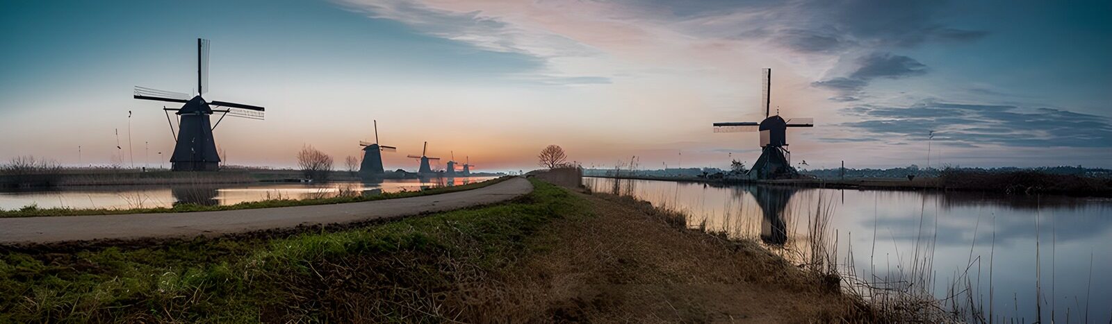 OCUK81933: Dutch Windmills at Dawn