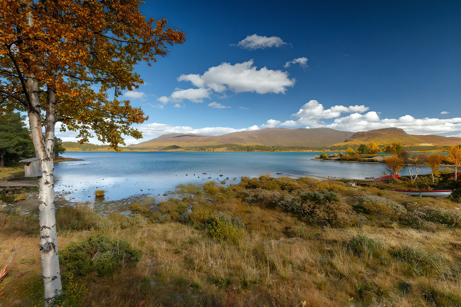 OCUK71985: Tranquil Autumn Lake Landscape
